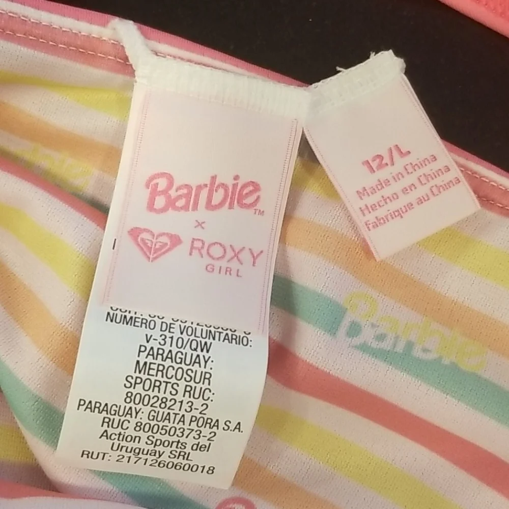 💕BARBIE x ROXY💕 One Piece Swimsuit Pink Lemonade